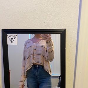 Pink strip sweater from urban outfitters